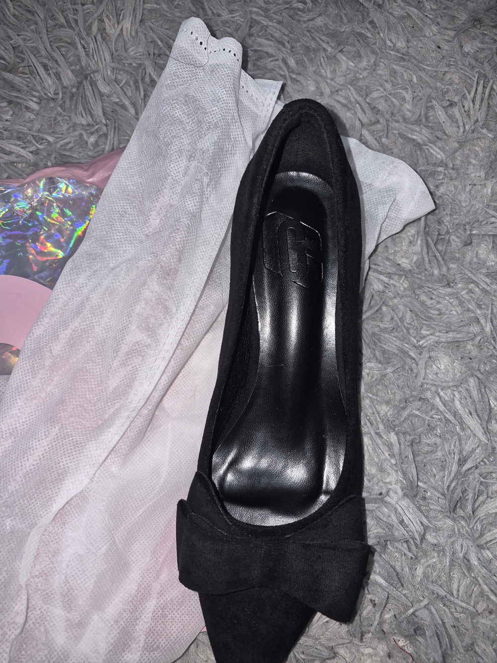 Black Pointed Toe Bow Pumps - Women's Dress Heels